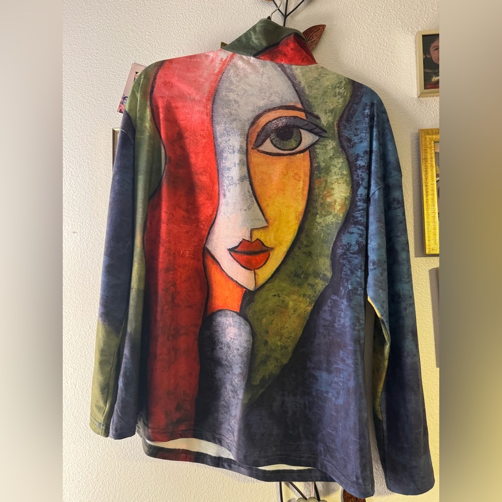 Colorful Abstract Face Art Shirt